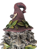 Celtic Toadstool And Snails Greenman With Magical Sorting Hat Wall Decor Plaque