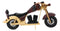 Hand Made Wood Retro Style Flathead Chopper Motorcycle Bike Wine Holder Figurine