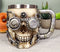 Ebros Steampunk Detective Skull Coffee Mug Beer Stein Tankard Drink Cup 14oz