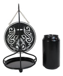 Ouija Spirit Board Evil Eye Medallion Disk Backflow Incense Cone Holder Burner