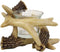 Set Of 2 Wildlife Rustic Buck Deer Stag Entwined Antlers Votive Candle Holders