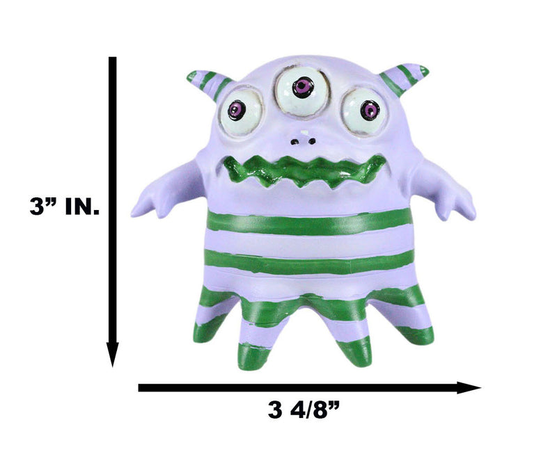 Underbedz Galabah The Hypnotizing Green Striped Pajamas Monster Figurine