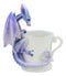 Ebros Amy Brown Whatcha Drinkin Peeking Midnight Teacup Dragon Statue 4.5" Tall