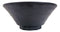 Pack Of 6 Modern Black Matte Melamine Large Soup Salad Pasta Ridged Bowls 62oz