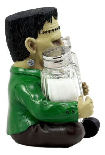 Halloween Dr Victor Frankenstein Monster Salt & Pepper Shakers Holder Figurine
