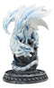 Ebros Celtic Tomb Guardian White Icycle Dragon Backflow Cone Incense Holder