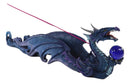 Ebros Myths And Legends Blue Leviathan Deep Sea Dragon Incense Stick Holder Figurine