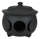 Wicca Triple Moon Goddess Cutout Cauldron Pot For Trinkets Crystals Holder