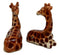 Zoo Safari Giraffe Lovers Ceramic Magnetic Salt Pepper Shakers Set Figurines