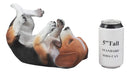 Ebros Realistic Tricolor Beagle Wine Holder Figurine 10" Long Hound Pedigree Dog