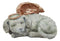 Ebros Heavenly Halo Angel Dog Urn Statue 8" Long Pet Memorial All Dogs Go to Heaven