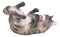 Brown Maine Coon Feline Kitty Cat Wine Bottle Holder Caddy Figurine Bar Accent