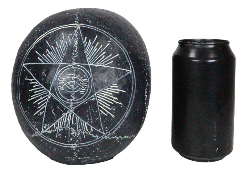 Ebros Black Astrology Paranormal Ouija Spirit Skull Statue 8.5"L Supernatural