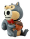 Larger Furrybones Nibbles The Squirrel With Acorn Figurine 4"H Hooded Skeleton