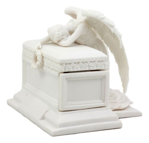 Inspirational Angel of Bereavement Urn Figurine Box Keepsake Figurine 5.5"H