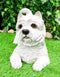 Ebros Large Lifelike West Highland Terrier White Westie Dog Statue 13.75"Long