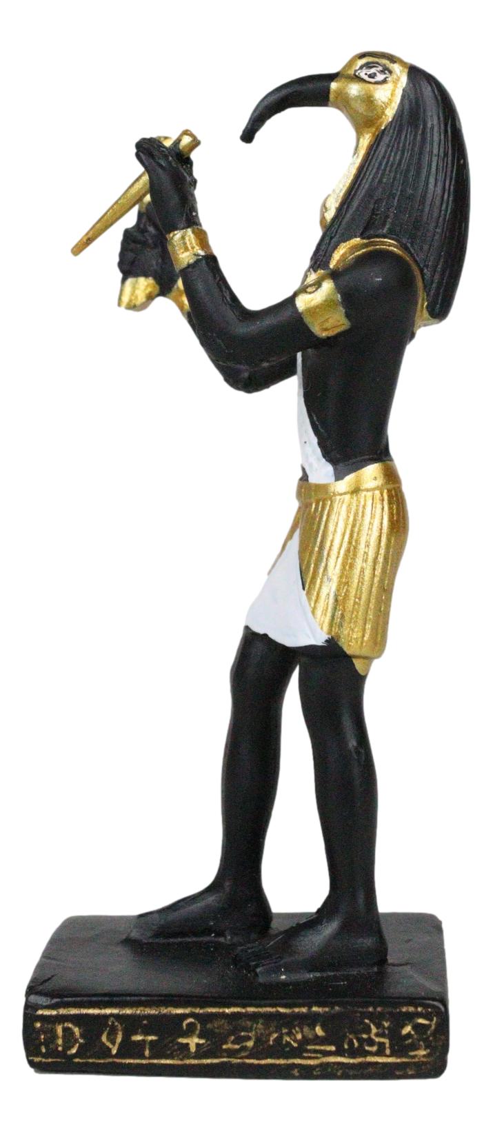 Egyptian God Of Technology Wisdom Thoth Dollhouse Miniature Statue Gods Of Egypt - Ebros Gift