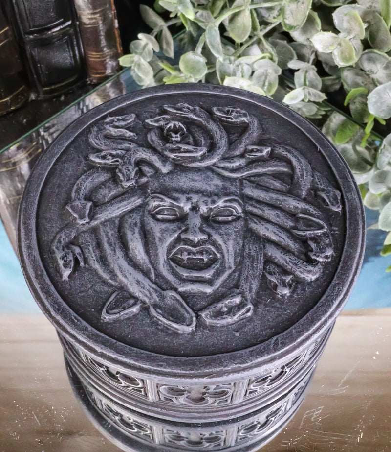 Severed Head Of Greek Goddess Medusa With Snake Hairs Decorative Jewelry Box