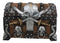 Ebros Pirate Skull With Crossed Dagger Blades Treasure Chest Box Jewelry Box 5"L