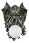 Great Old Ones Cthulhu Kraken Octopus Holding Spherical Ball Lamp Wall Sconce