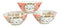 Made In Japan Pink Lucky Cat Maneki Neko 16oz Soup Rice Cereal Bowls Set of 6