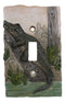 Pack of 2 Wildlife Bayou Swamp Alligator Single Toggle Switch Wall Outlet Plate