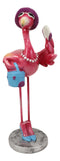 Ebros Pink Flamingo Hot Summer Fashion Diva With Shades And Blue Pumps Decor Statue