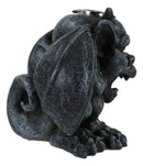 Crouching Gothic Horned Devil Chimera Gargoyle Backflow Incense Cone Burner