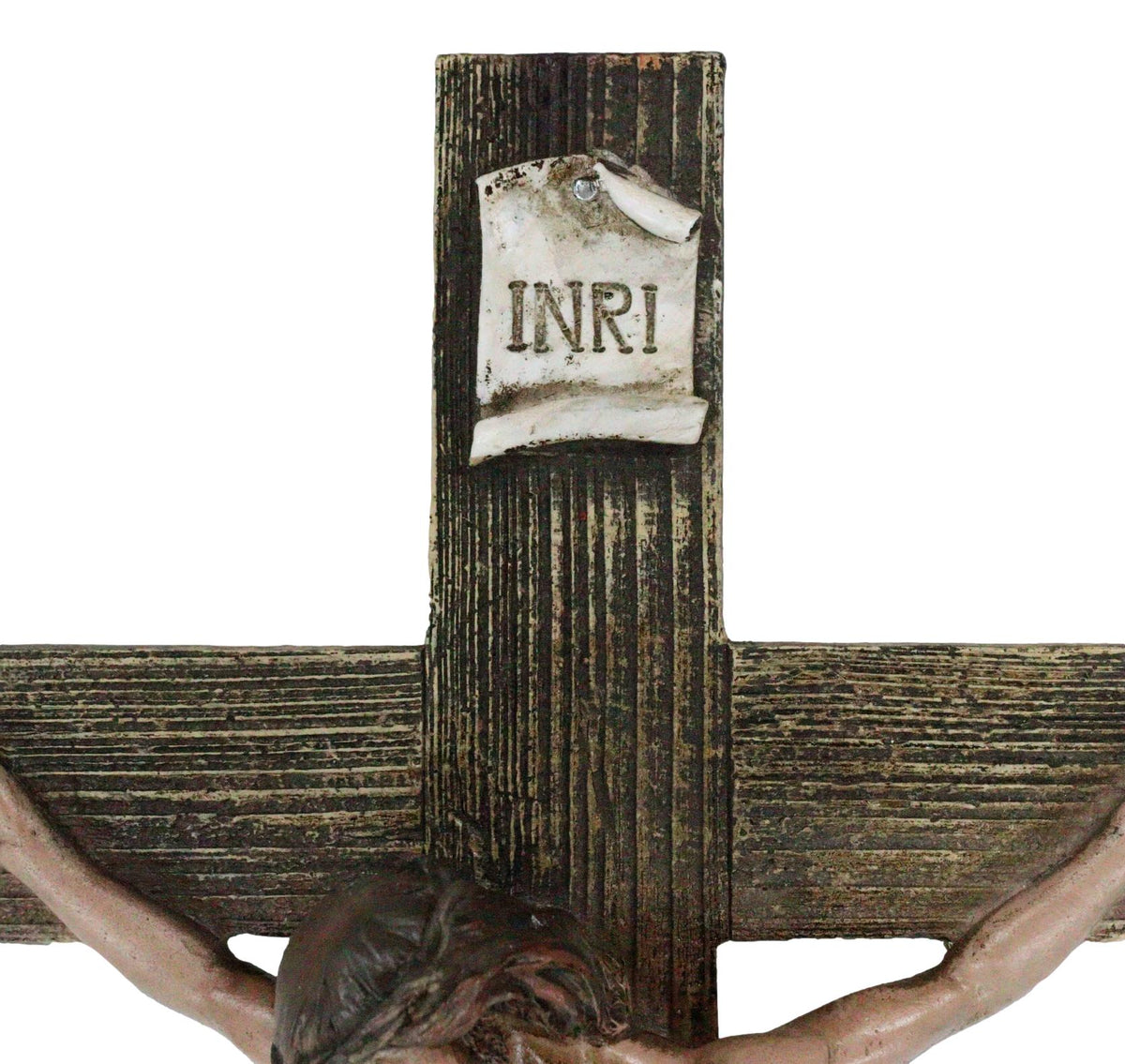 Passion of Jesus Christ Death at Calvary Crucifix Catholic INRI Wall Cross Decor - Ebros Gift