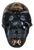 Green LED Eyes Black Sacred Symbols Wicca Pagan Triple Moon Evil Eye Skull