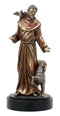 Ebros Holy Catholic Saint Francis Of Assisi Figurine 7.5"H Devoted Monk Patron Of Animals & Environment