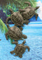 Ebros Large Family of Sea Turtles Wall Sculpture Hanging Plaque 25" High Decor