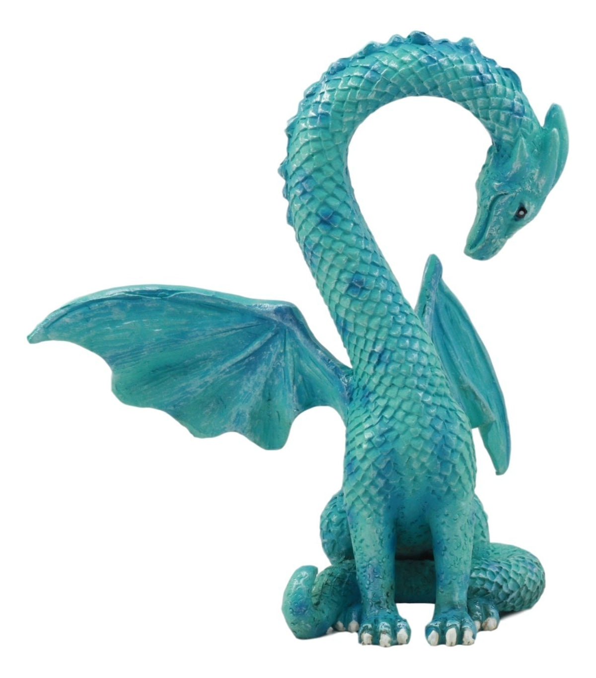 Ebros Valentine Cupid Love Blue Dragon Figurine 5.5"Tall Romantic Male Dragon