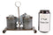 Ebros Metal Rustic Farm Milk Caddy With Horse Salt And Pepper Shakers Holder Set