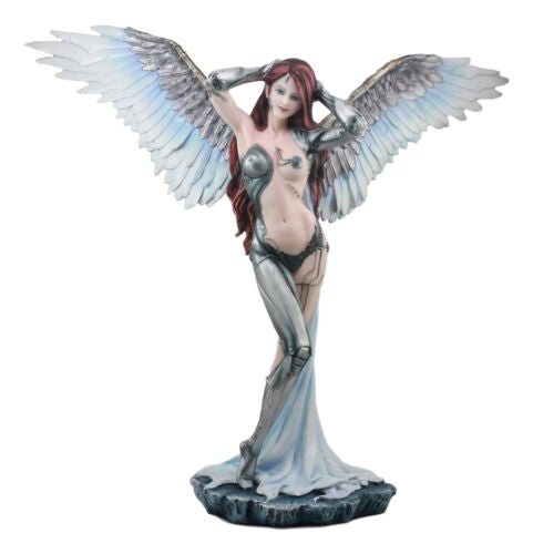 Steampunk Cyborg Angel Skylar Statue 19"Tall Victorian Sci Fi Venus Making Up
