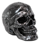 Gothic Silver Black Homosapien Skull Ashtray Statue Haunted Pirate Loot Box