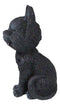 Ebros Sinister TeeHee Pets Grinning Black Cat Figurine 4"Tall Wild Kitten Statue