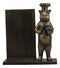 Ebros Aluminum Whimsical Black Bear with Chef Hat Standing by A Menu Board Statue 12.5" Tall Rustic Western Cottage Cabin Lodge Bears Home Kitchen and Dining Countertop Table Decor Sculpture
