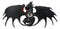 Ebros Black Widow Blood Dragon Wall Decor Sculpture by Ruth Thompson Dragonblade
