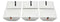 Ebros Pack Of 6 Kitchen And Dining Modern Contemporary Design Porcelain Square Bowls 18 Ounces 5.25"Dia Restaurant Supply Grade Dishwasher And Microwave Safe Perfect For Appetizers Dipping Sauces Soup