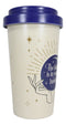 Fortune Teller Psychic Scrying Ball Palm Hands Travel Mug Cup W/ Lid And Sleeve