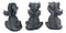 Whimsical Dragon Hatchlings See Hear Speak No Evil Baby Dragons Statue Set Of 3