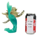 Ebros Large Marine Giant Sea Turtle With Hatchling Baby Riding Current Figurine