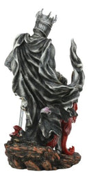 Ebros Knight Of The Cross Saint George Holding Slain Red Dragon Statue 12.5"Tall