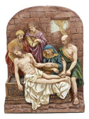 Ebros Christian Catholic Stations of The Cross Statue Way of The Sorrows Via Crucis Jesus Christ Path to Calvary Crucifixion Decor Figurine (Station 14 Jesus is Laid in a Tomb)
