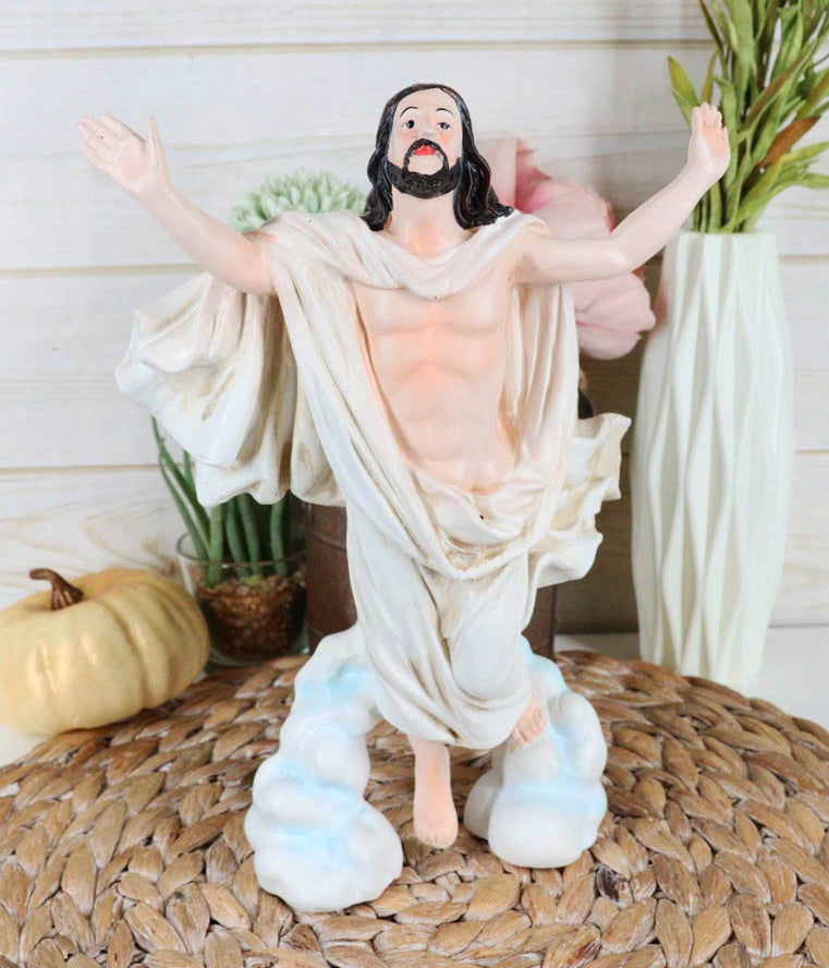 Ascension Of Christ In The Clouds Resurrection Figurine Christian Religious