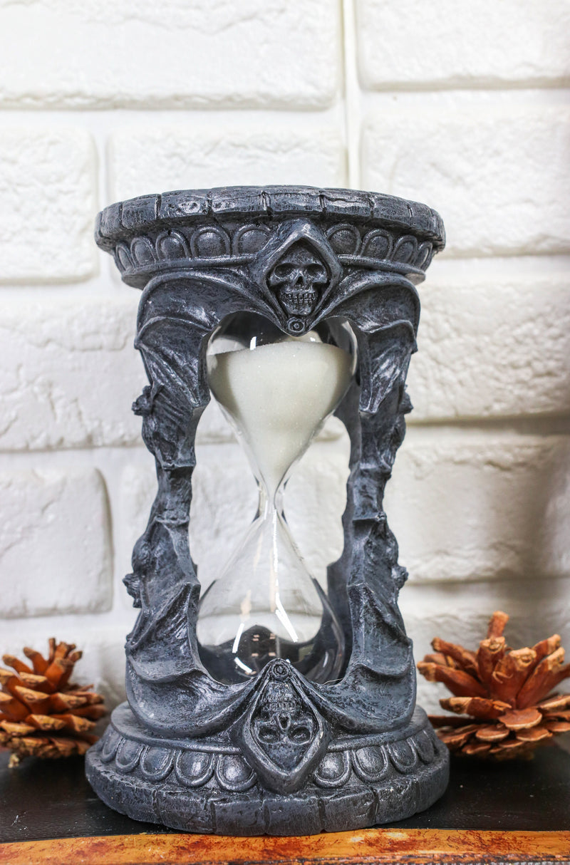 Ebros Time Waits For No Man Grim Reaper Vampire Bats Invertible Sand Timer Figurine