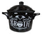 Wicca Bat Cauldron Broth With Pentagram Fine Bone China Bowl With Spoon And Lid