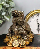 Feng Shui Celestial Black Dragon Turtle Statue Charm For Protection and Wealth