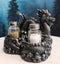 Oriental Gothic Dragon King Riding Over The Clouds Salt And Pepper Shakers Set